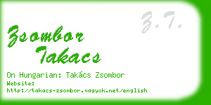 zsombor takacs business card
